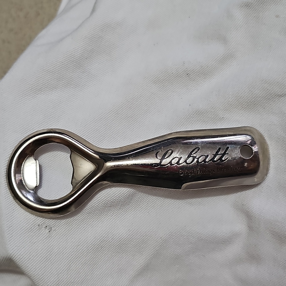 Labatt Vintage Silver 3" Bottle Opener